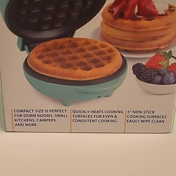 Nostalgia Kitchen Nwt Nostalgia Mymini Waffle Maker Teal Green Poshmark
